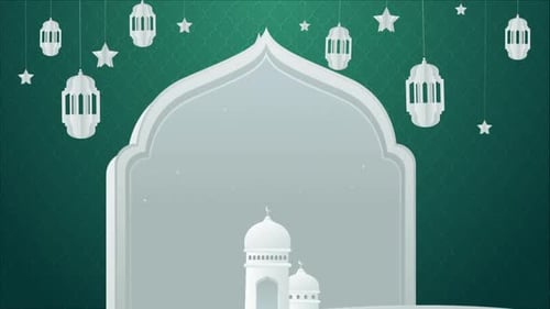 Ramadan Kareem Animation With Mosque