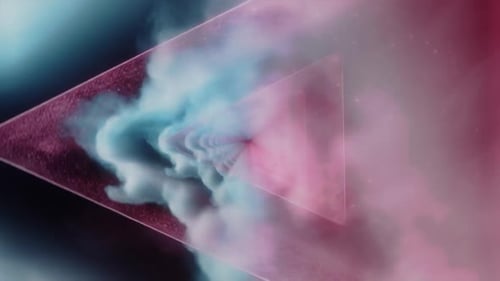 3d render, retrowave VJ futuristic cinematic background, endless loop