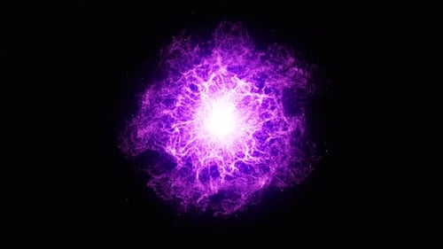 Pulsating Purple Cosmic Energy Orb Background Loop