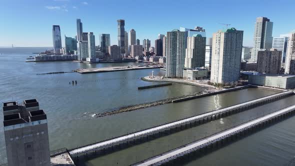 Hudson Riverside At Jersey City In New Jersey United States., City ...