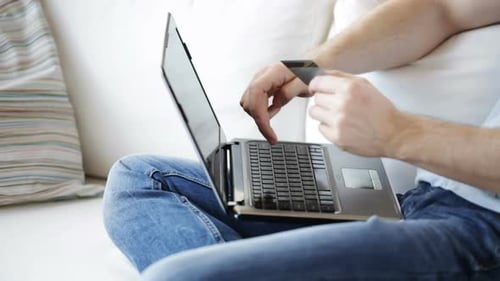 Technology, Online Shopping, Banking, People and Lifestyle Concept - Close Up Of