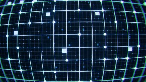 Futuristic Digital Grid Network Data Abstract Background