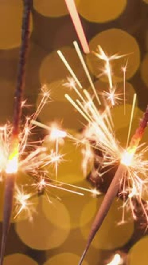 Sparkling Celebration with Bokeh Background