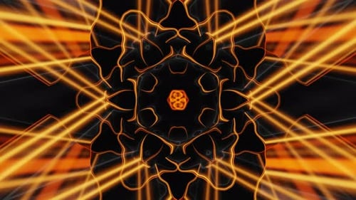 Abstrakter Fire Flash Kaleidoskop Vj Loop Animationshintergrund