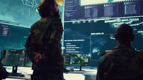 Colonel Overseeing Special Operation to Gather Intelligence in Control Center