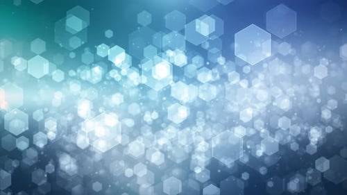 Abstract Geometric Hexagon Particle Floating Background