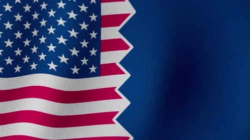 Patriotic USA Flag Rip Transition