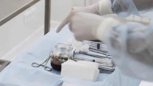 Surgical Instruments Prepared in Operating Room