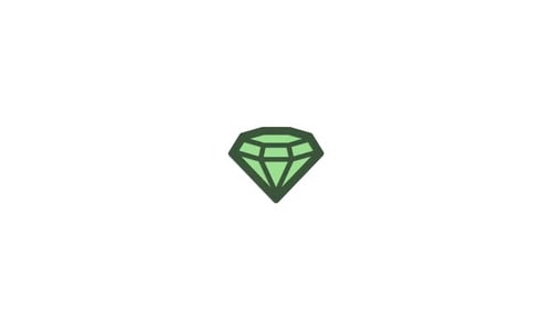 Clean Code Diamant symbol icon animation video