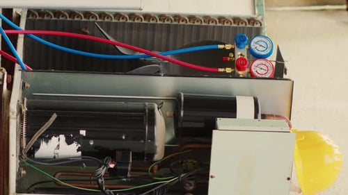 Vertical Video Defective External Air Conditioner