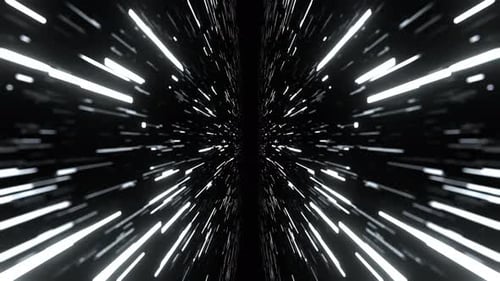 White Abstract Light Speed Effect Background Vj Loop In 4K