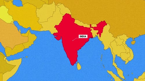 Animated World Map Zoom and Country Highlight Reveal