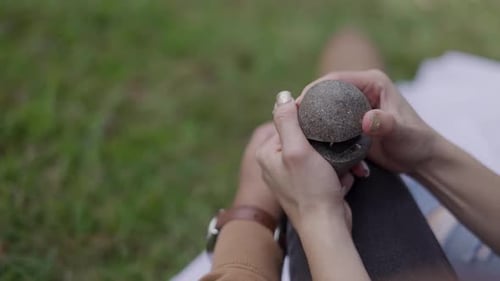 marriage proposal with engagement ring and stone
