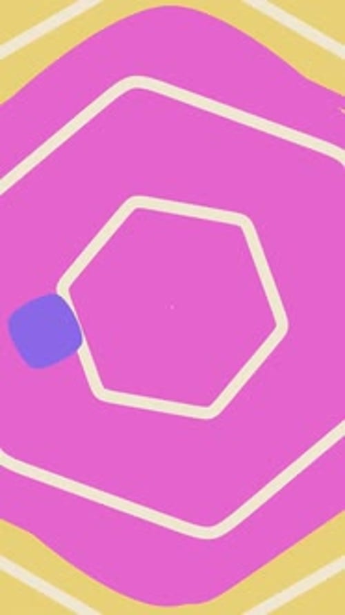 Orange Hexagon Background