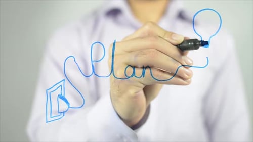 Plan, Clipart, Schreiben auf dem Bildschirm