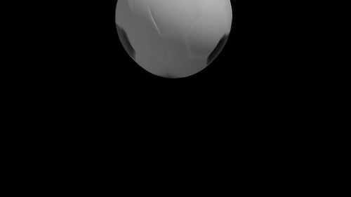3D Animated Soccer Ball with Outline Reveal