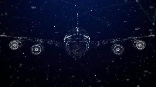 Digitale Flugzeug-Verbindungsnummer