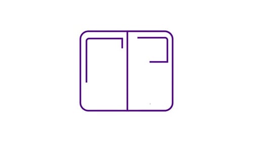 Minimalist Line Art Food Tray Reveal Animation