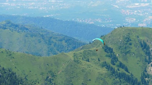Paraglider in the Mountains