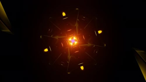 Ein nahtloser VJ-Loop mit hypnotischen psychedelischen Neonmustern in wirbelnden Farben