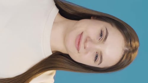 Young Woman Smiling Close Up Portrait