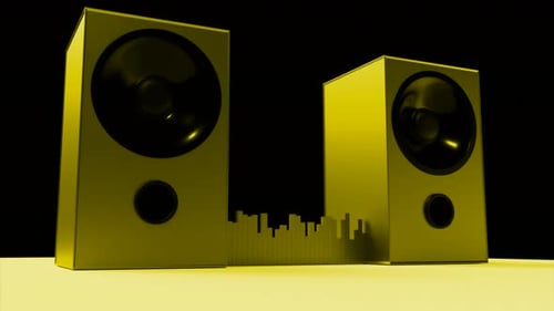 Animated Music Speakers with Dynamic Audio Equalizer