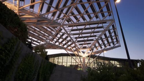 Futuristic Architecture on the Nvidia Campus in Silicon Valley, California