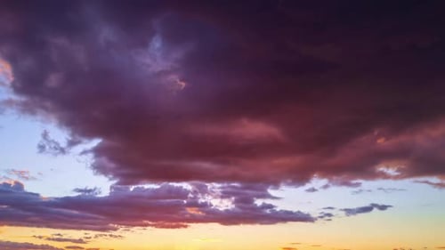 Majestic Clouds Glowing During a Stunning Sunset