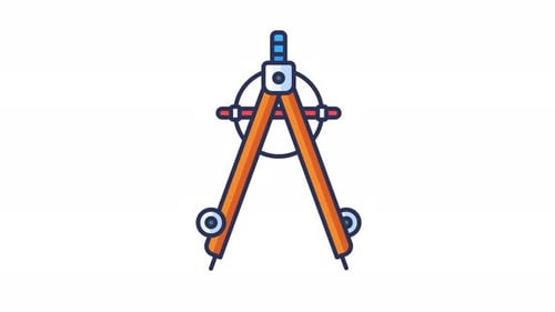 Math compass looping animation
