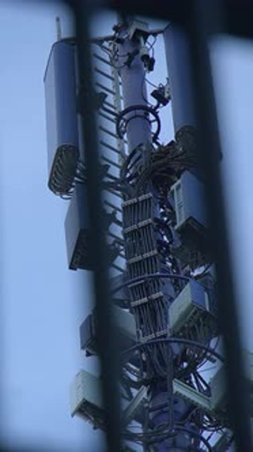 HighTech Communications Tower with Advanced Antennas for Superior Signal Quality