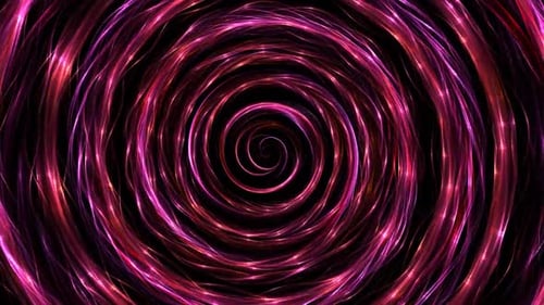 Shiny Pink Orange Lava Tunnel Animation Background