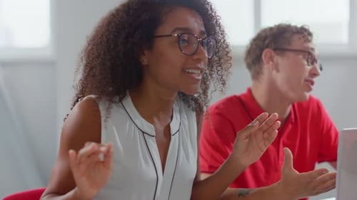 Business Team Collaboration in Bright Office Meeting Room