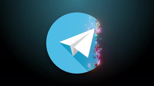 Telegram icon Background