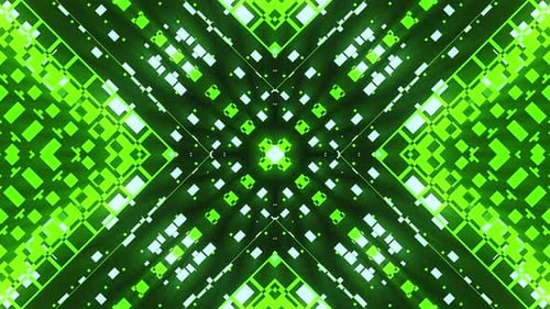 VJ Green Vivid Dynamic Glowing Pattern
