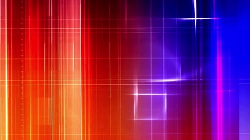 Dynamische Neonlinienquadrate in schneller Bewegung