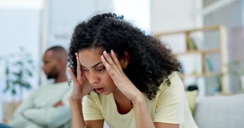 Woman Expressing Frustration in Domestic Setting