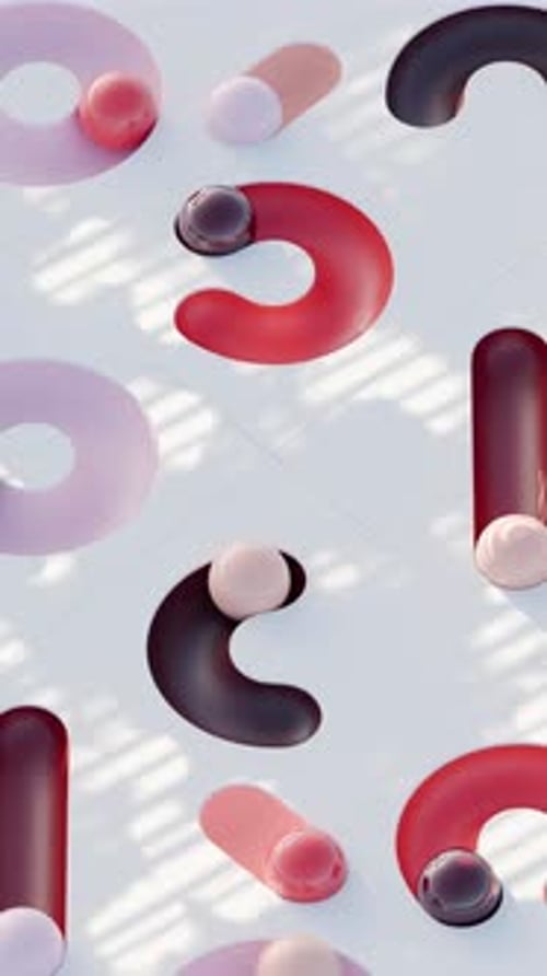 Geometric Path Colorful Balls 3d Loop