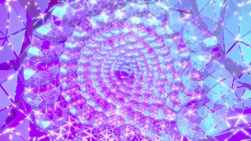 3D Abstrakter geometrischer Polygon-Hintergrund 02. 4 K