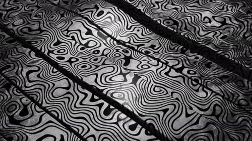 Black And Gray Block Waves Background Loop Animation In 4K