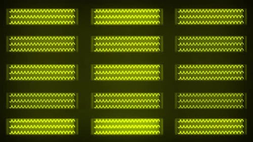 Dynamische Datenvisualisierung: Wellenmuster auf dunklem Hintergrund