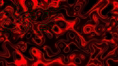 Abstract Red Glowing Liquid Lines Moving Background