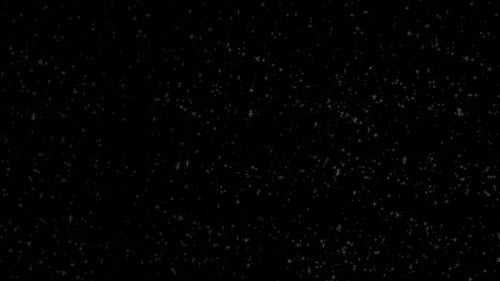 Animated Starry Night Sky on a Black Background Overlay Effect