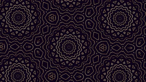 Elegant Golden Geometric Seamless Loop Background