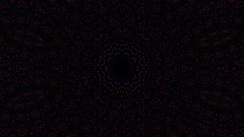 Abstract background moving stripes and flashing with shining light dots. Animation with circles