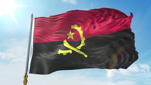 Angola Flag 4K