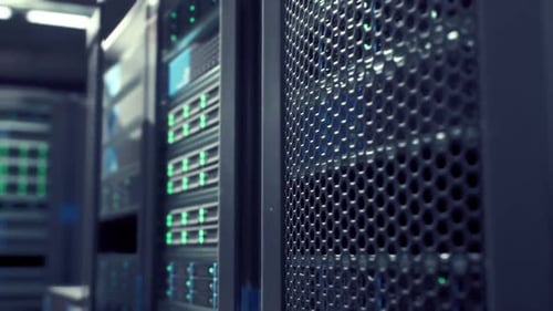 Row of Servers in a Data Center