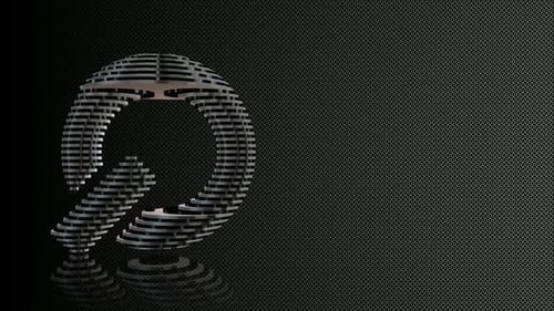 Abstract Metallic Segmented Object Morphing Loop Animation