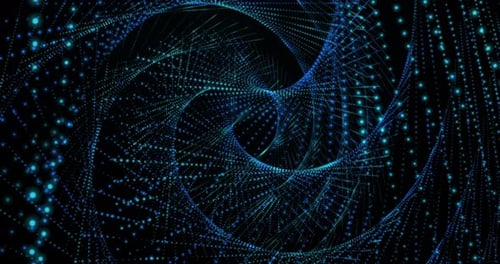 Abstract Particle Wave Swirl Background