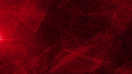 Red Abstract Plexus Network Motion Background