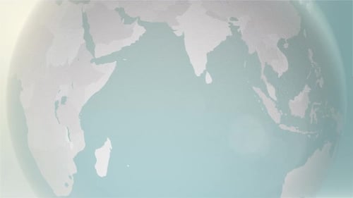 Animated Globe Zoom with Country Outline Reveal